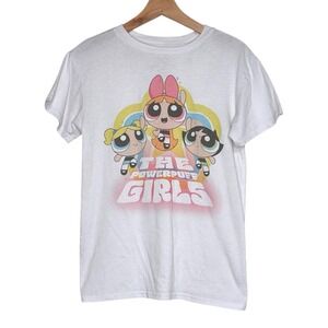 Vintage THE POWDERPUFF‎ GIRLS Cartoon Network White T-Shirt Women's S